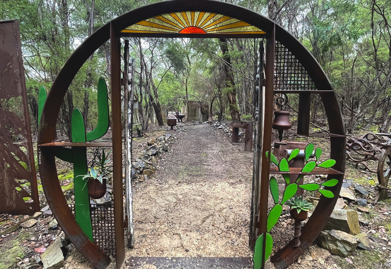 metal flower garden decorations