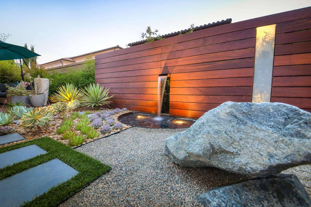 metal art in xeriscape gardens